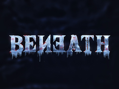 Horror Game Logo - Beneath 🧟‍♀️☠️ animated fantasy logo apocalypse blood dark death fantasy gaming horror logo metin2 mmorgp muonline satanic zombie
