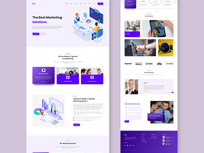 Marketing Agency Website agency agency logo branding business businessui color digital illustraion landingpage marketing marketing agency new style trend ui design uidesign uikits uiux website wix