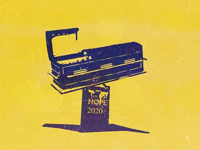 Hope 2020 design flat illustration minimal vector vector art