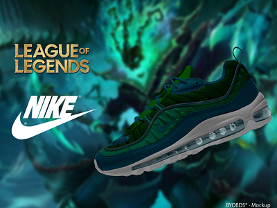 Nike Air Max Thresh branding design icon league of legends leagueoflegends logo lol nike shoes thresh