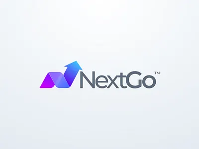 NextGo Logo Icon app arrow brand branding business colorful design identity illustration logo n simple technology ui