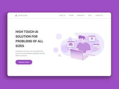 Amalgam Website ai amalgam design illustration machine learning product design ui uidesign ux