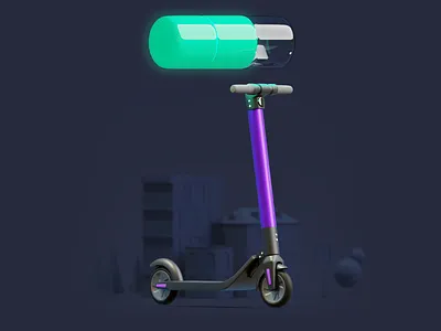 Scooters integration b3d blender blender3d citymobil illustration
