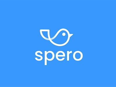 spero animal bird brand campus creative design education fly hospital logo mascot minimal paper school simple