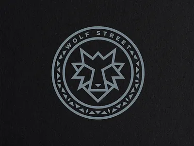 Falcon Rock Line Villages, Wolf Street Logo branding center design icon identity illustration international logo logo design
