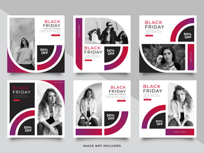 instagram post template (Black Friday Sale) background banner business design fashion frame graphic instagram layout media mobile modern post promotion sale social story template web