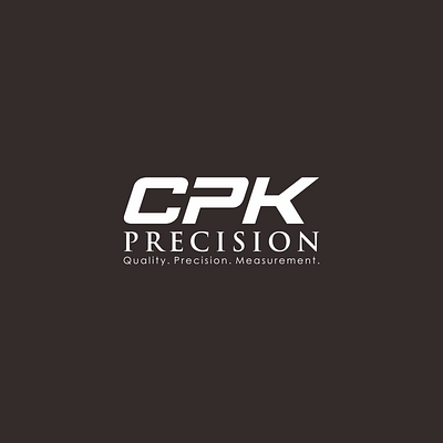 CPK Precision design logo minimal typography