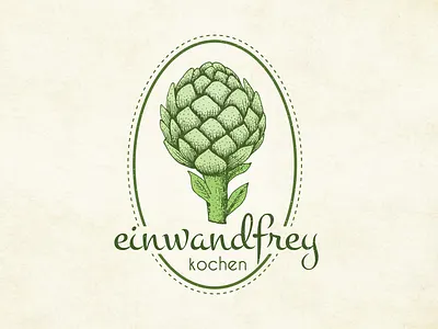Einwandfrey Kochen Logo Desing artwork branding crafts design food hand drawn logo sketch vector vintage