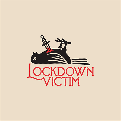 Lockdown victim animation design icon vector