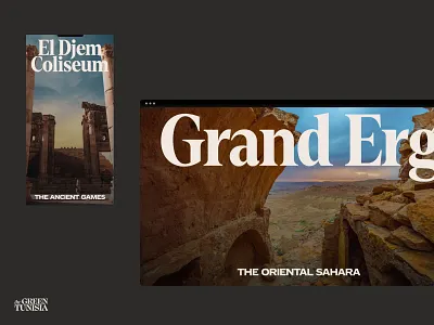 Tunisia — Attractions 01 attraction design headline landscape layout place sideproject typography ui ux web website
