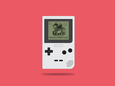 8 bit Mora flat design gameboy gameboy pocket illustration illustrator nintendo nostalgia retro retro gaming stickers videogame