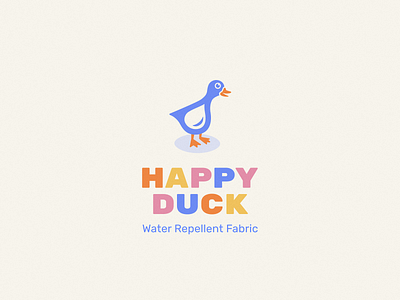 Happy Duck branding design duck duck logo happy logo water