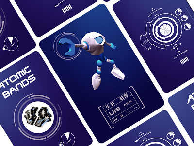 Atomic Bands - Branding - AR/VR Gaming 3d branding graphic design logo ui