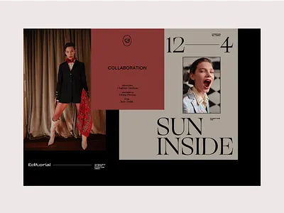 Sun inside editorial color colortheory design editorial editorial design fashion graphic grid grotesk layout photography typeface typogaphy