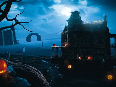 Halloween Artwork art blue covid dark design designer forgotten graveyard halloween halloween design halloween party horror horror art new orange photoshop photoshopcc pumpkin scary witches