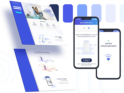 Be mesh animation design page product responsive design ui wifi