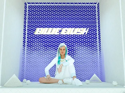 Inspired by Hostage • Billie Eilish x R4D💫 3d 3d animation 3d artist animation art billieeilish cinema4d design designer diseño graphic illustration motiongraphics music typography