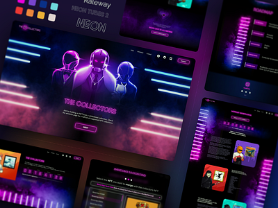 The Collectors - Web app art collection crypto design illustration nft ui ux web