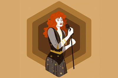 Daisy adobe illustrator artist daisy jones illustration music vector vectorart woman illustration