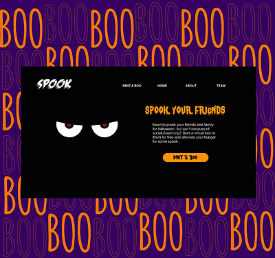 SPOOK 2020 branding daily 100 challenge daily ui dailyuichallenge denmark design halloween illustrator landing page landingpage ui