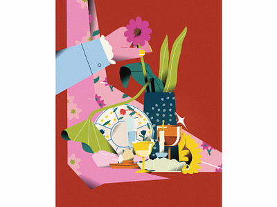 Still Life #04 color flat graphic home illustration illustrator life stilllife vector