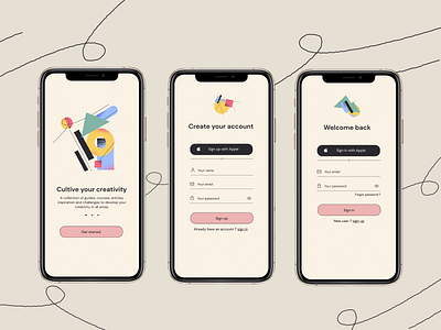 Cultive your creativity #DayliUi challenge Day 001 @daily ui @dailyui @design dailyui 001 illustration sign in signup ui ux