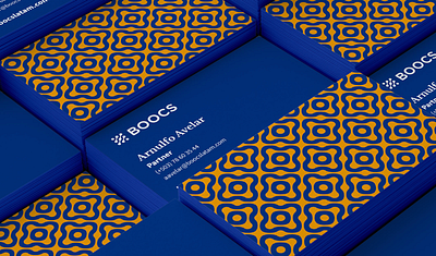 BOOCS Business Card branding branding and identity branding design business card design el salvador finance fintech logo logo design pattern type vector
