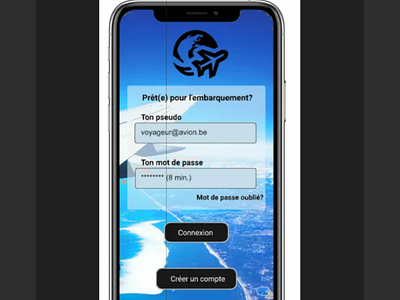 Design exercise account airline avion blue compte connected design flying inspiration logo online plane project school sky