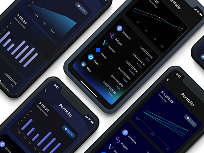 Crypto portfolio exploration app crypto design ui ux wallet