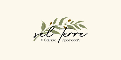 SEL TERRE apothecary brand concept branding catholic illustration logo natural