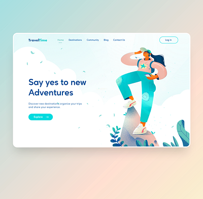 Concept Illustration, Design Landing Page branding characterdesign design flat illustration minimal product design ui vector web