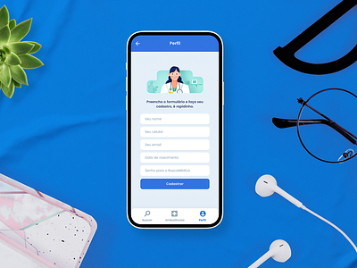 BuscaMédica App design figma mobile mockup ui uidesign