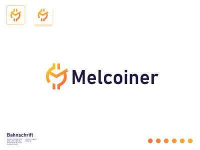 Melcoiner Logo Design blockchain branding clean coin conceptual crypto currency design identity logo logo design logo mark modern symbol token trendy logo virtual coin