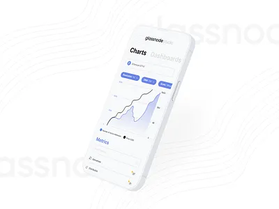 Glassnode studio mobile app design app app design crypto design figma ui ui design