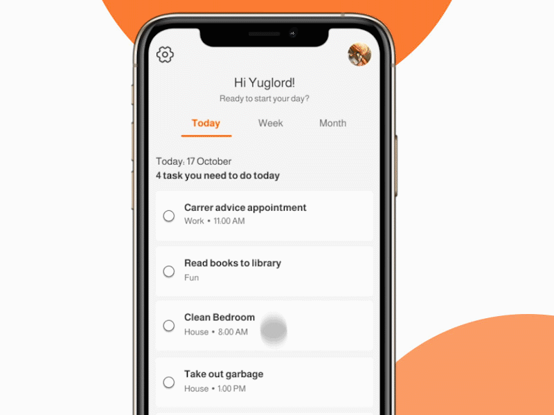 (Figma Tutorial) Pull Down To Refresh Task List animate animation app basic concept figma list mobile smart task tutorial ui ux