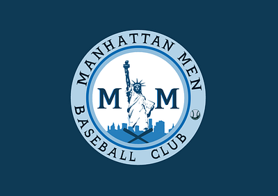 Manhattan thumb baseball baseball hat branding design icon logo sports sports logo