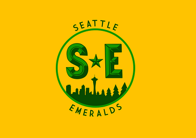 Seattle Emeralds Hockey Club Branding branding design hockey hockey logo icon illustration jersey logo sports vector