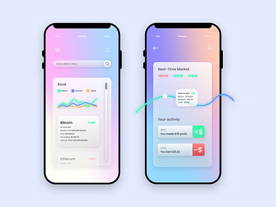 TheMarket app app design application application design application ui crypto crypto wallet cryptocurrency interface mobile mobile app mobile design mobile ui ui ux