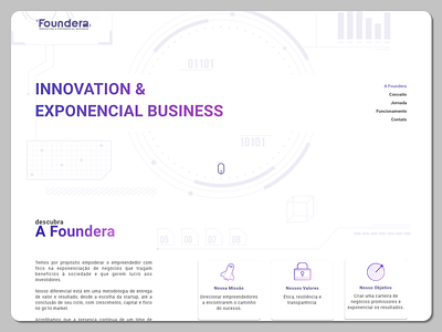 Foundera | UX UI Site Concept brazil design desktop financial product design product page site sketchapp ui ui design ux ux design web website