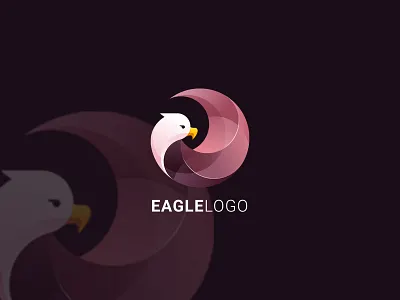 Eagle Gradient Logo animal app logo bird branding design eagle icon logo modern vector website