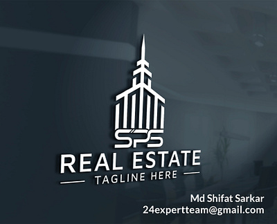 Real Estate Logo Design, Property, Mortgage, Home, Building real estate simple logo sps real estate