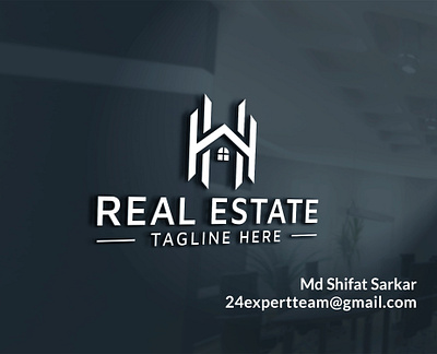 Real Estate Logo Design, Property, Mortgage, Home, Building hh real estate logo real estate simple logo