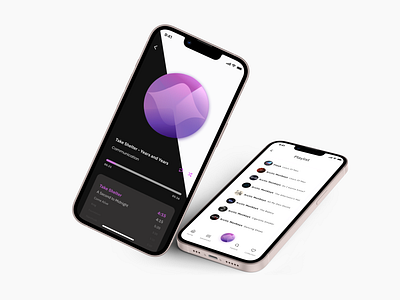 AI music player app design ui
