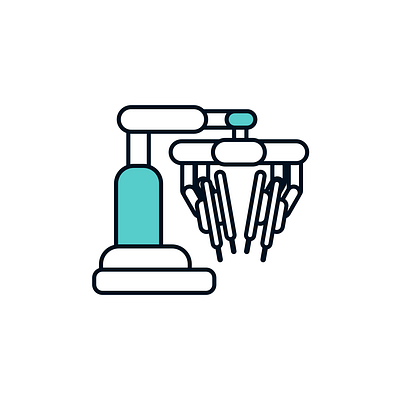 Da Vinci Xi healthcare icon illustration science technology ui