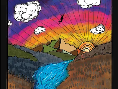 Organic Dreams california design digitalart digitalartwork illustration illustration art sunset sunsets