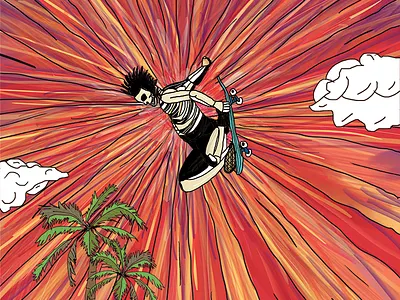 Japan Air california design digital illustration digitalart digitalartwork illustration illustration art skateboard skateboarding