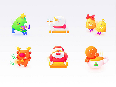 SA9527 - Christmas Icon Design 02 banner china design icon illustration sa9527 style ui ux