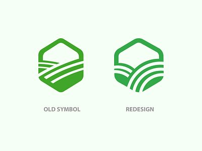 Logo redesign for agronomy company agro agrobusiness agronomy farm farming green hexagon hexagon logo hexagonal line lines redesign redesigned symbol