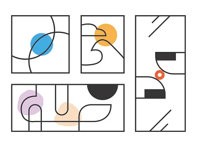 Line of Existence Abstract Study art branding cartoon character design drawing illustration logo vector