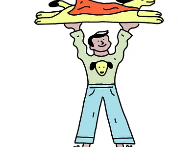 Spot Illustrations for Wunderdog Mag animal illustration black outline confidence building dogs editorial illust illustration magazine pets procreate spot illustration